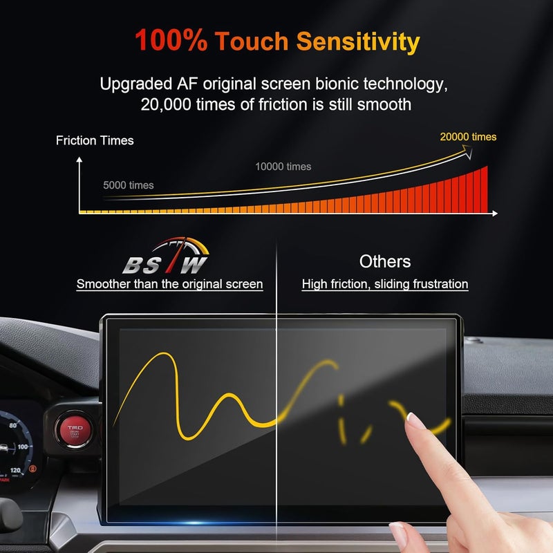 BSTW for 2025 Toyota 4Runner Screen Protector for 2025 4Runner TRD Off-Road Premium/Limited/Trailhunter 14-In Display for 6th Gen 4Runner Accessories Tempered Glass Protective Film - Image 5